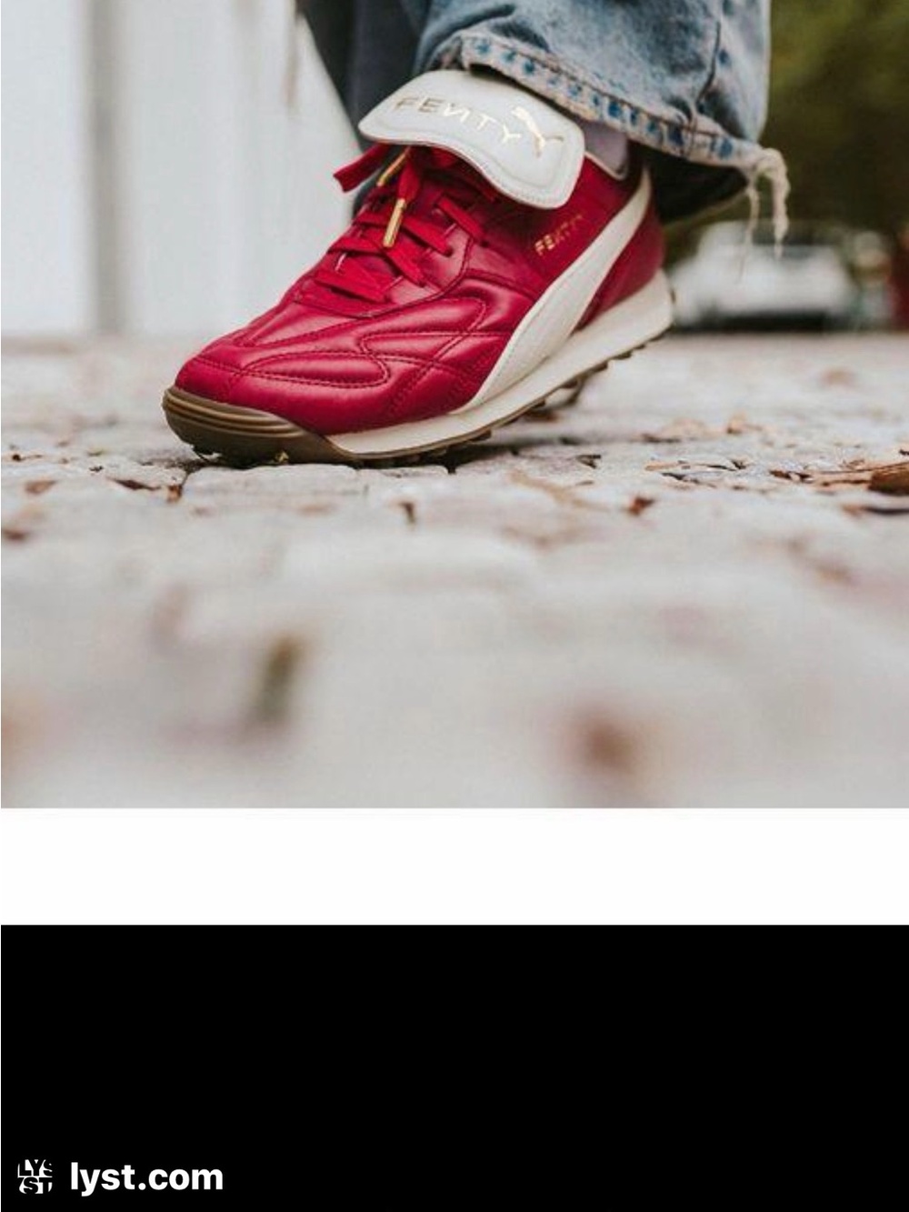 Puma Fenty by Rihanna Avanti Red Leather Sneakers Women’s Size 8.5
